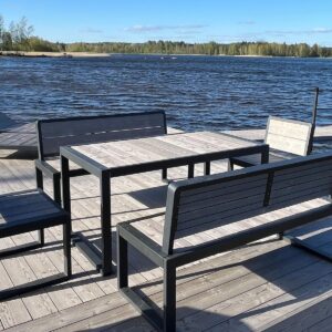 Pöytä: 1,5 x 0,8 m | 2 x 0,8 m | 1,5 x 1,5 m