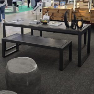 Penkki betonikannella, musta, 1,5 m