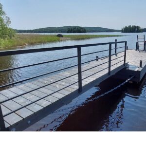 Savorak Teräskaide 5 m kävelysiltaan, musta